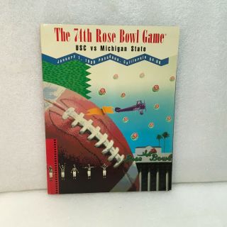 1988 Rose Bowl Program Usc Vs Michigan State M38