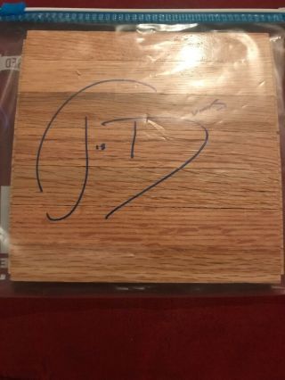 Joe Dumars Autograph Signed Floorboard Floor Basketball Court Pistons