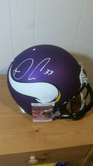 Dalvin Cook Autographed Signed Full Size Authentic Helmet Minnesota Vikings Jsa
