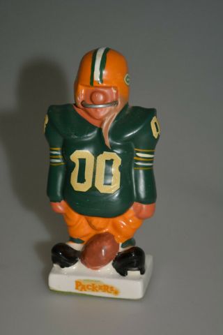 Vintage 1960s Green Bay Packers Fred Kail Fak Made In Japan Rare Statue Figurine