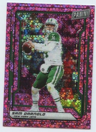 Sam Darnold 2019 Panini The National Prizm Vip Gold Pack Pink Disco 37/50 Jets