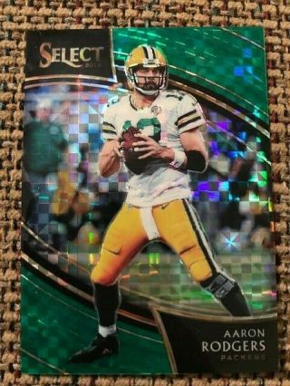 Aaron Rodgers 2018 Panini Select Football Green Prizm Field Level 1/5 Packers