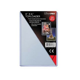 25 Ultra Pro Photo Print Postcard Toploader 4x6 " Loaders Top Loader Toploaders