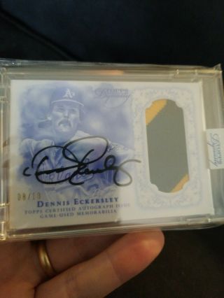 2015 Topps Dynasty Dennis Eckersley Auto Patch