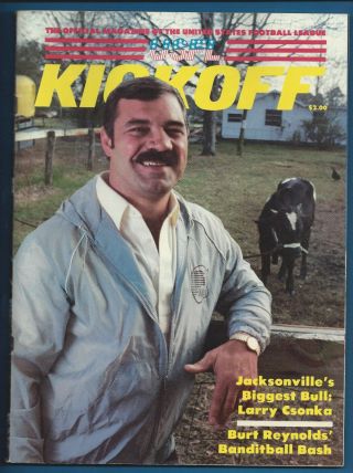 1984 Usfl Houston Gamblers At Pittsburgh Maulers Football Program Ex Jim Kelly