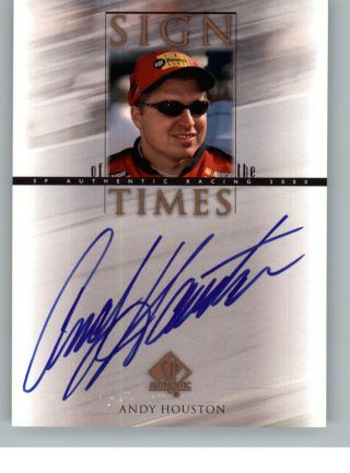 2000 Upper Deck Sp Authentic Sign Of The Times Autograph Auto Ah Andy Houston