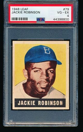 1948 Leaf Jackie Robinson Rc 79 Psa 4 - No Creases