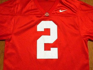 Vintage Ohio State Buckeyes 2 Football Jersey By Nike,  Adult Large,