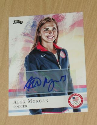 2012 Topps Olympics Autograph Auto Trading Card Alex Morgan Soccer