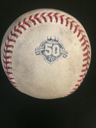 Eddie Rosario Game Baseball HIT And Sano GDP 5/30/18 Authentic MLB Holo 2