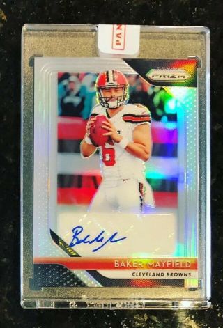 Baker Mayfield 2018 Prizm Silver Rookie Auto - Uncirculated - Cleveland Browns