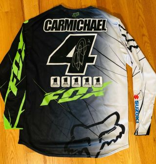 Ricky Carmichael Signed Autograph Fox Racing Jersey