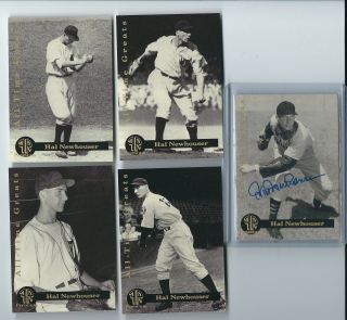 Hal Newhouser Signed Autographed 1993 Front Row Premium All - Time Great Set Of 5