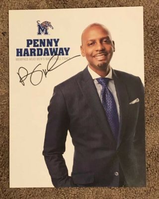 Anfernee " Penny " Hardaway Autographed Signed 8x10 Photo Memphis Basketball