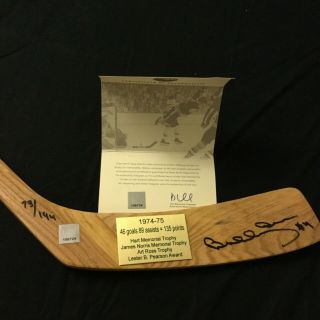 Bobby Orr Boston Bruins Le Signed Autographed Victoriaville Hockey Stick Gnr