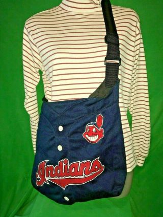 Nba General Merchandise Cleveland Indians Chief Wahoo Jersey Logo Shoulder Bag