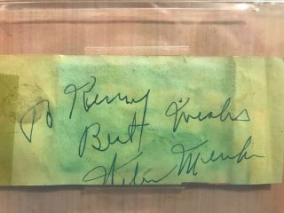 Babe Ruth Cut Signature JSA BVG Auto Autograph York Yankees DNA BGS 5