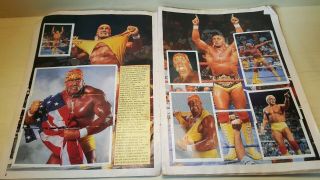 Vintage Merlin ' s WWF Superstars Of Wrestling Sticker Album 1991 Series 2 WWE 4