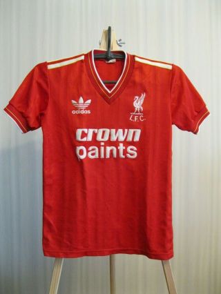 Rare Liverpool 1985/1986/1987 Home Size Boys L Adidas Shirt Jersey Maglia Trikot