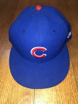 2018 Chicago Cubs Addison Russell Game Hat Mlb Hologram