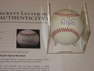 Albert Pujols (angels Of Anaheim) Signed Official Mlb Baseball W/ Beckett Loa