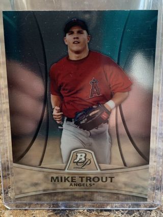 2010 Bowman Platinum Mike Trout Pp5 Baseball Card Rookie,  Topps
