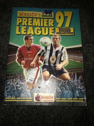 Merlin Premier League 97 100 Complete Sticker Album 1997 Full Rare
