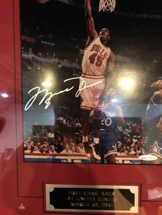 Michael Jordan Signed Autograph UDA Upper Deck Framed Limited Edition 278/500 11