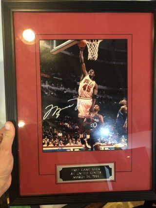 Michael Jordan Signed Autograph Uda Upper Deck Framed Limited Edition 278/500