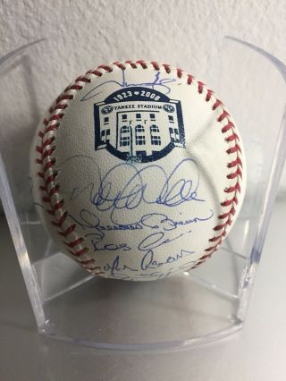 2008 Yankees Signed Team Ball Includes Recent Hof Mike Mussina & Mariano Rivera