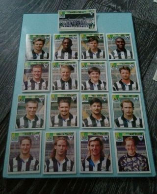 Merlin Premier League 1995 - 17 Newcastle United Football Team Stickers