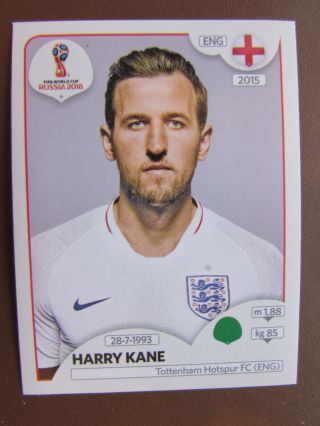 Panini World Cup 2018 Stickers 589 Harry Kane England - Fifa Russia Tottenham