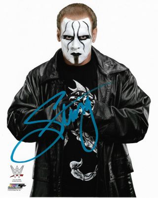Wwe Sting Hand Signed Autographed 8x10 Photofile Photo With 5