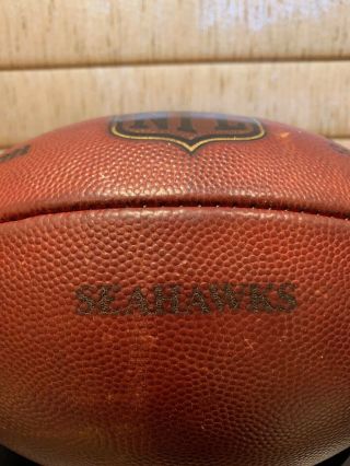 Official NFL Wilson “The Duke” Seahawks Game Ball Pete Carroll Signed 4