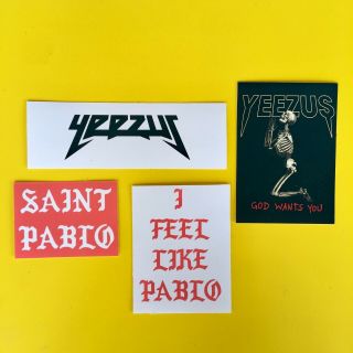 Kanye West Yeezy Pablo Vinyl Sticker Pack