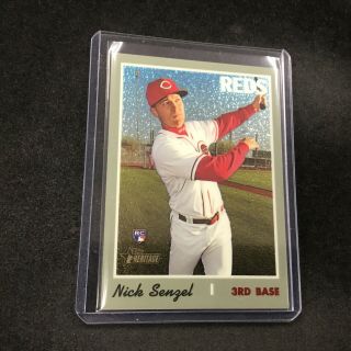 Nick Senzel 2019 Topps Heritage High Baseball Chrome Rookie Variation /999 Rc