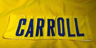 Joe Barry Carroll Golden State Warriors Game Worn sand - knit warm up jersey 1980s 6