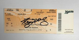 Roy Halladay Signed Perfect Game Ticket 5/29/2010 Philadelphia Phillies