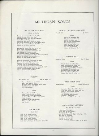 Oct.  12,  1929 University of Michigan vs.  Purdue Football Program 5