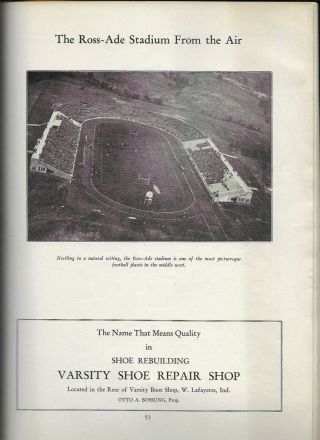 Oct.  12,  1929 University of Michigan vs.  Purdue Football Program 6