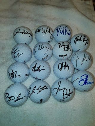 15 Band Signed Golf Balls Various Makes No Dups Pga Stars