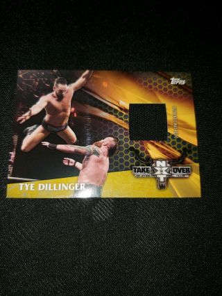 2018 Topps Wwe Then Now Forever Tye Dillinger Nxt Takeover Mat Relic Gold 6/10