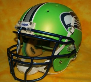 Custom Seattle Seahawks Fullsize Football Helmet Nfl Schutt Dna Yxl
