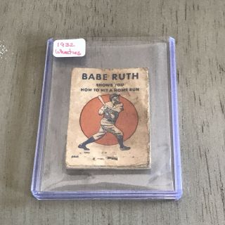 1932 Wheaties Babe Ruth Hr Flip Book
