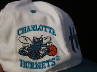 CHARLOTTE HORNETS Autograph SIGNED Hat CAP Kenny Gattison YUGO Mascot VINTAGE 90 2
