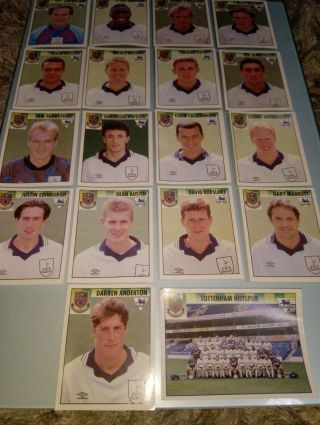 Merlin Premier League 1995 - 20 Tottenham Hotspur Football Team Stickers