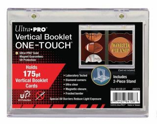 Ultra Pro 175pt Vertical Booklet Magnetic One - Touch Card Holder,  Stand,  Uv