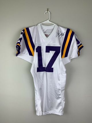 Les Miles Signed - Team Issued Louisiana State University Lsu Football Jersey