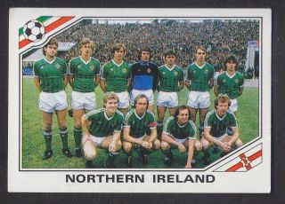Panini - Mexico 86 World Cup - 275 Northern Ireland Team Group