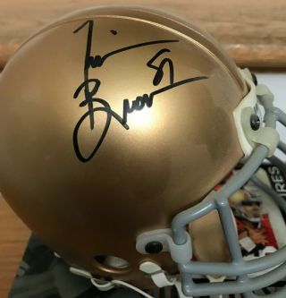 Tim Brown Signed Notre Dame Football Mini Helmet 2